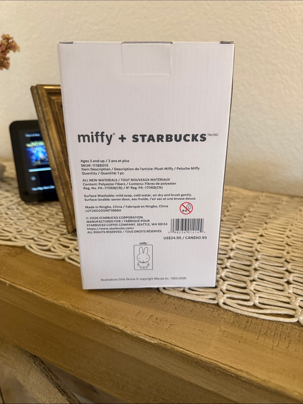 STARBUCKS x MIFFY PLUSHIE Summer Release READY TO SHIP - Picture 3 of 5